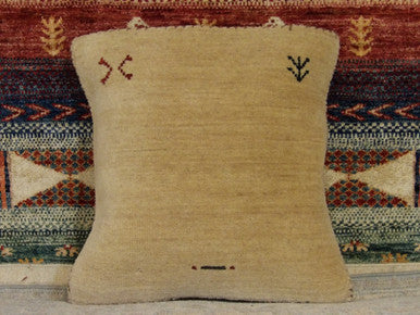 Handwoven accent pillow cover, detail view