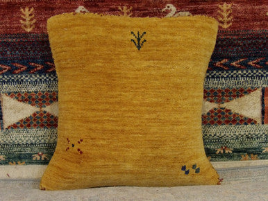 Handwoven accent pillow cover, detail view