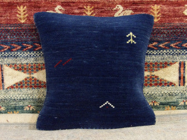 Handwoven accent pillow cover, detail view