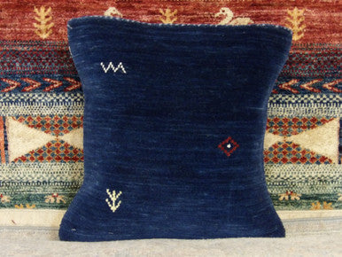 Handwoven accent pillow cover, detail view