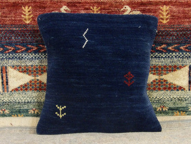 Handwoven accent pillow cover, detail view