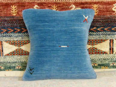 Handwoven accent pillow cover, detail view