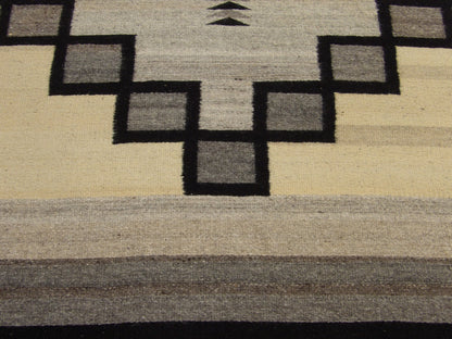 American Indian Flat Weave Durry 6'0"x9'0" Hand-knotted Rug- robin-5