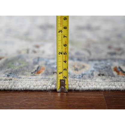 Oushak And Peshawar Wool Hand Knotted Rug Grey Gray 2.0X3.0 -O010041
