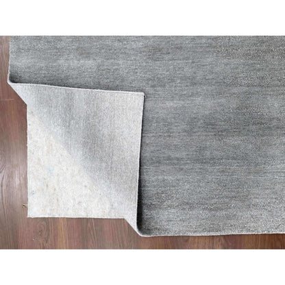 Modern and Contemporary Wool Hand Knotted Rug Grey No Border 9.0X11.10 -O010059
