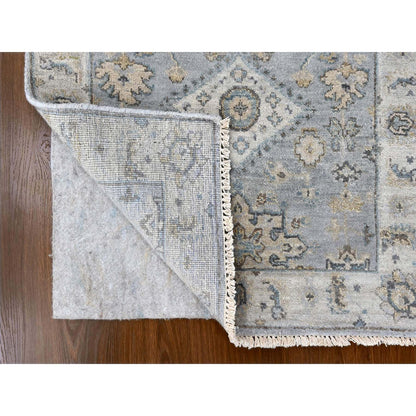 Heriz Wool Hand Knotted Rug Grey 2.9x21.10 -O010112