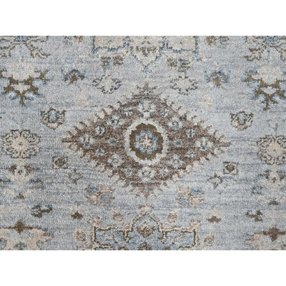 Heriz Wool Hand Knotted Rug Grey 2.9x21.10 -O010112
