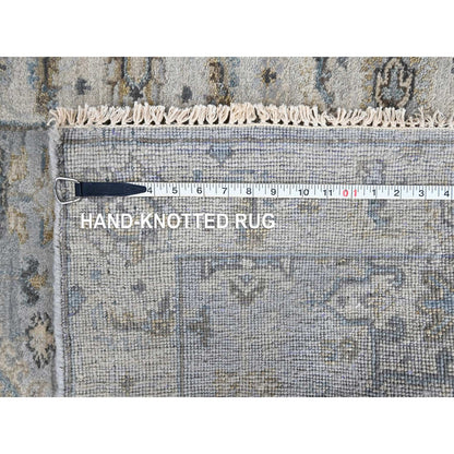 Heriz Wool Hand Knotted Rug Grey 2.9x21.10 -O010112