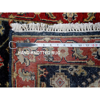 Heriz Wool Hand Knotted Rug Black 2.0x3.0 -O010182