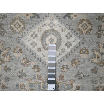 Heriz Wool Hand Knotted Rug Grey 6.0x9.0 -O010184
