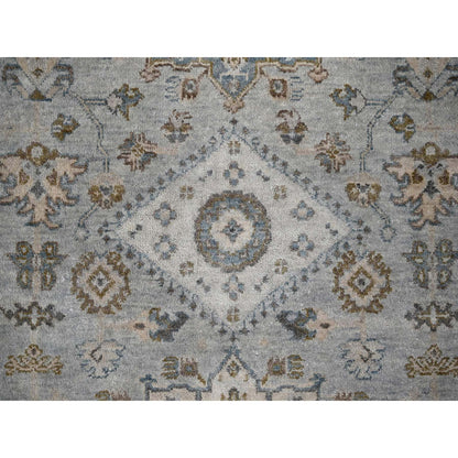 Heriz Wool Hand Knotted Rug Grey 6.0x9.0 -O010184