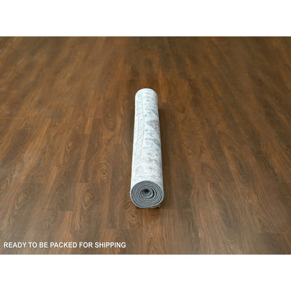 Heriz Wool Hand Knotted Rug Grey 6.0x9.0 -O010184