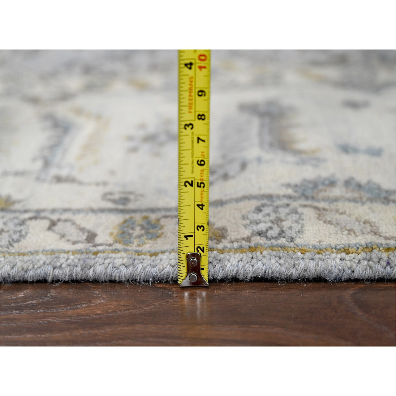 Gray 6'0" x 9'0" Heriz Hand knotted Wool Rug - Sku: O010184