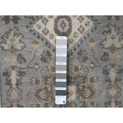 Heriz Wool Hand Knotted Rug Grey 2.7x8.0 -O010185