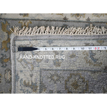 Heriz Wool Hand Knotted Rug Grey 2.7x8.0 -O010185