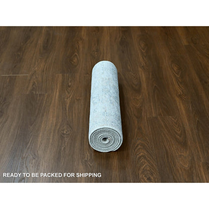 Oushak And Peshawar Wool Hand Knotted Rug Grey 2.4x8.8 -O010264