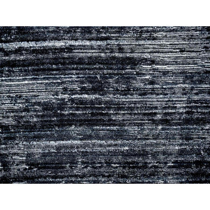 Modern and Contemporary Wool & Silk Hand Loomed Rug Black 8.3x10.0 -O010268