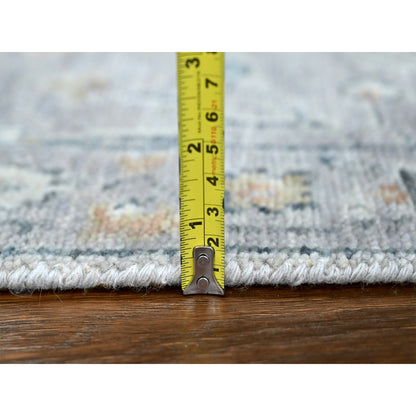 Oushak And Peshawar Wool Hand Knotted Rug Grey 2.3x11.2 -O010277