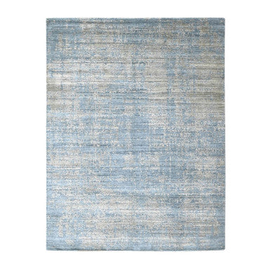 Modern and Contemporary Wool & Silk Hand Loomed Rug Grey 8.0x9.11 -O010286