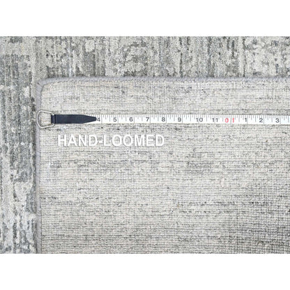 Modern and Contemporary Wool & Silk Hand Loomed Rug Grey 4.2x6.0 -O010289