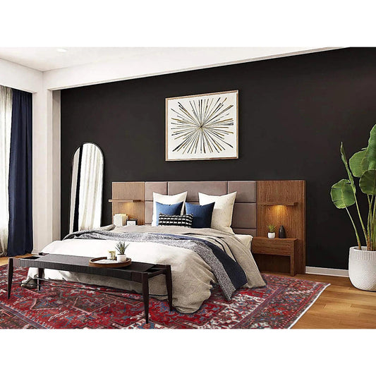 Heriz Wool Hand Knotted Rug Red Brown 9.3X11.8 -O0104