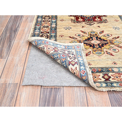 Kazak Wool Hand Knotted Rug Beige Beige 2.8X6.11 -O0134