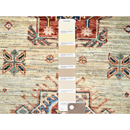 Kazak Wool Hand Knotted Rug Beige Beige 2.8X6.11 -O0134