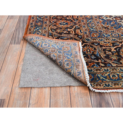 Tribal & Geometric Wool Hand Knotted Rug Red Blue 9.8X12.8 -O0143