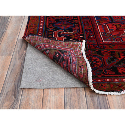 Heriz Wool Hand Knotted Rug Red Black 9.8X12.3 -O0166
