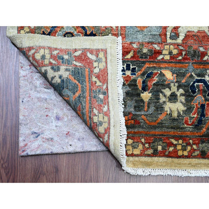 Heriz Wool Hand Knotted Rug Brown 8.2x9.11 -O020004