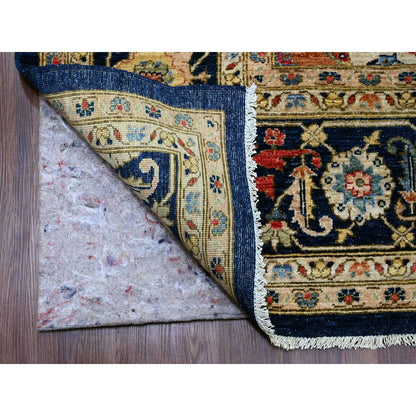 Heriz Wool Hand Knotted Rug Blue 9.2x11.10 -O020005