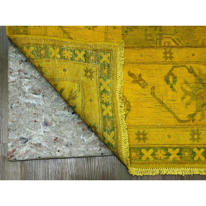 Kazak Wool Hand Knotted Rug Yellow 7.6x9.5 -O020009