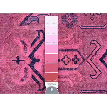 Kazak Wool Hand Knotted Rug Pink 7.10x9.7 -O020011