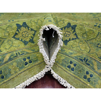 Kazak Wool Hand Knotted Rug Green 8.0x9.6 -O020012