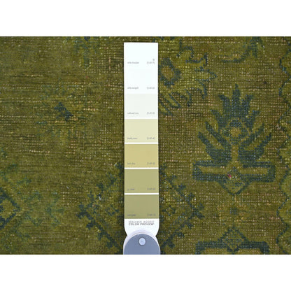 Kazak Wool Hand Knotted Rug Green 8.0x9.6 -O020012