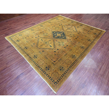Kazak Wool Hand Knotted Rug Brown 7.11x9.5 -O020014