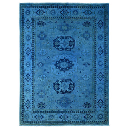 Kazak Wool Hand Knotted Rug Blue 8.8x11.9 -O020015
