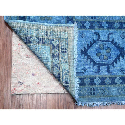 Kazak Wool Hand Knotted Rug Blue 8.8x11.9 -O020015