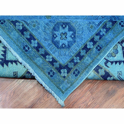 Kazak Wool Hand Knotted Rug Blue 8.8x11.9 -O020015