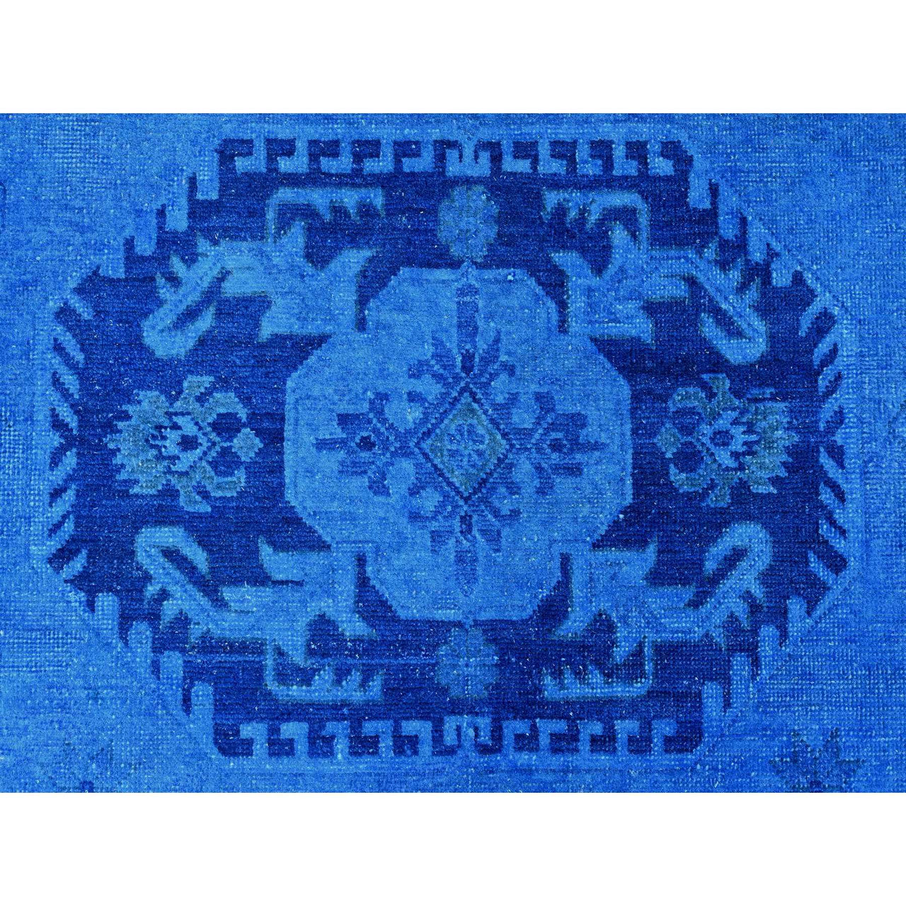 Blue 8'8" x 11'9" Kazak Hand knotted Wool Rug - Sku: O020015