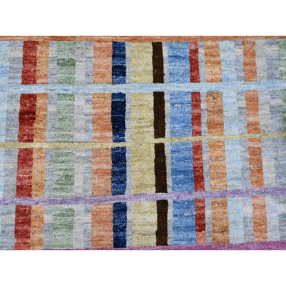 Modern and Contemporary Wool Hand Knotted Rug Grey 7.10x9.9 -O020019
