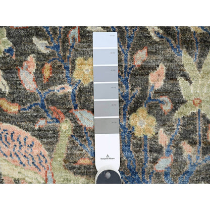 Oushak And Peshawar Wool Hand Knotted Rug Grey 2.0x3.4 -O020037
