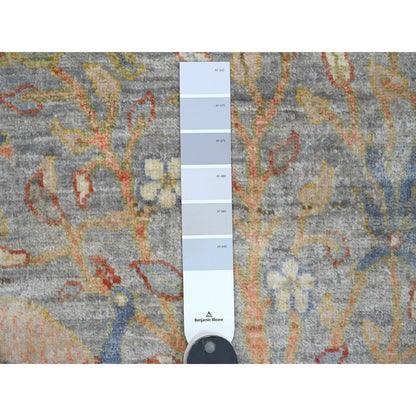 Oushak And Peshawar Wool Hand Knotted Rug Grey 2.1x3.1 -O020042