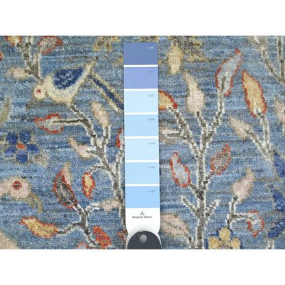Oushak And Peshawar Wool Hand Knotted Rug Blue 2.0x2.11 -O020044