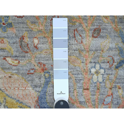 Oushak And Peshawar Wool Hand Knotted Rug Blue 2.1x3.2 -O020048