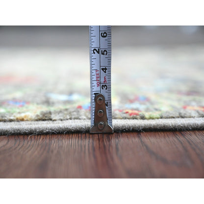 Oushak And Peshawar Wool Hand Knotted Rug Grey 2.0x2.11 -O020061