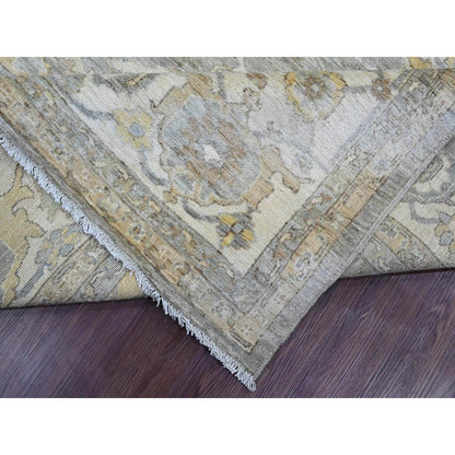 Heriz Wool Hand Knotted Rug Grey 8.10x11.8 -O020083