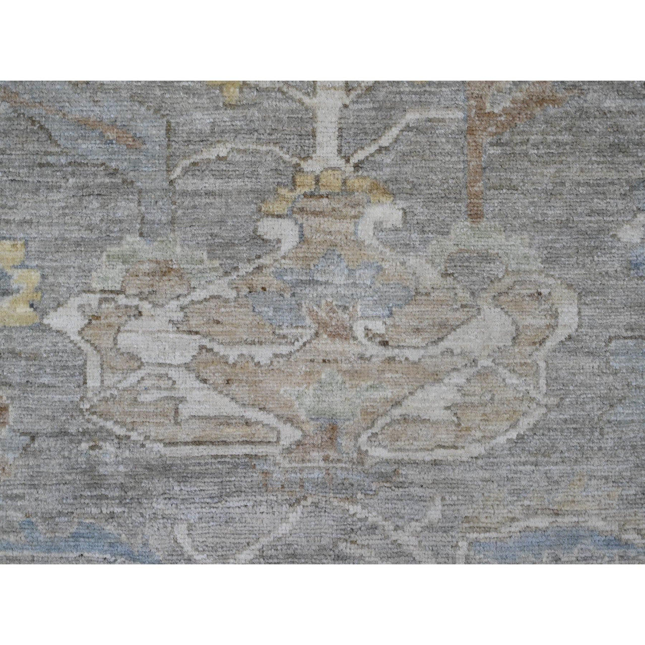 Gray 8'10" x 11'8" Heriz Hand knotted Wool Rug - Sku: O020083