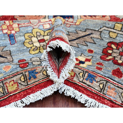 Heriz Wool Hand Knotted Rug Red 9.6x12.0 -O020085