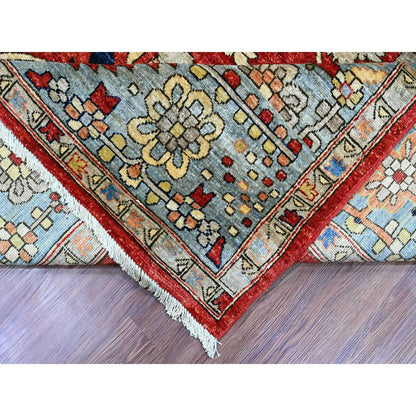Heriz Wool Hand Knotted Rug Red 9.6x12.0 -O020085